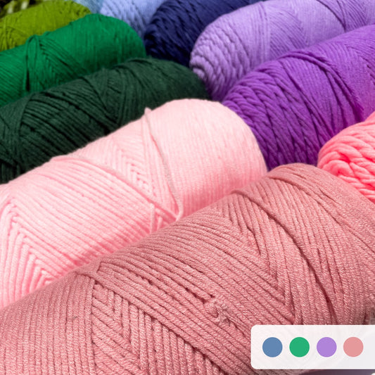 Jumbo 5ply Milk Cotton Yarn Premium Soft Acrylic Polyester Blend DK (approx 200 grams) - 2 of 2