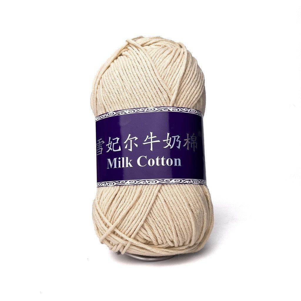 [Snow Princess Brand] 5ply Combed Milk Cotton DK Cotton-Acrylic Blend Yarn 100g - 1 of 2