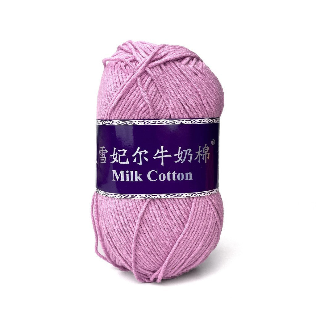 [Snow Princess Brand] 5ply Combed Milk Cotton DK Cotton-Acrylic Blend Yarn 100g - 1 of 2