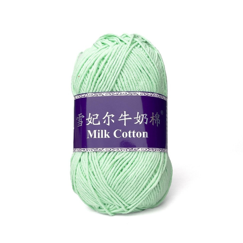 [Snow Princess Brand] 5ply Combed Milk Cotton DK Cotton-Acrylic Blend Yarn 100g - 1 of 2