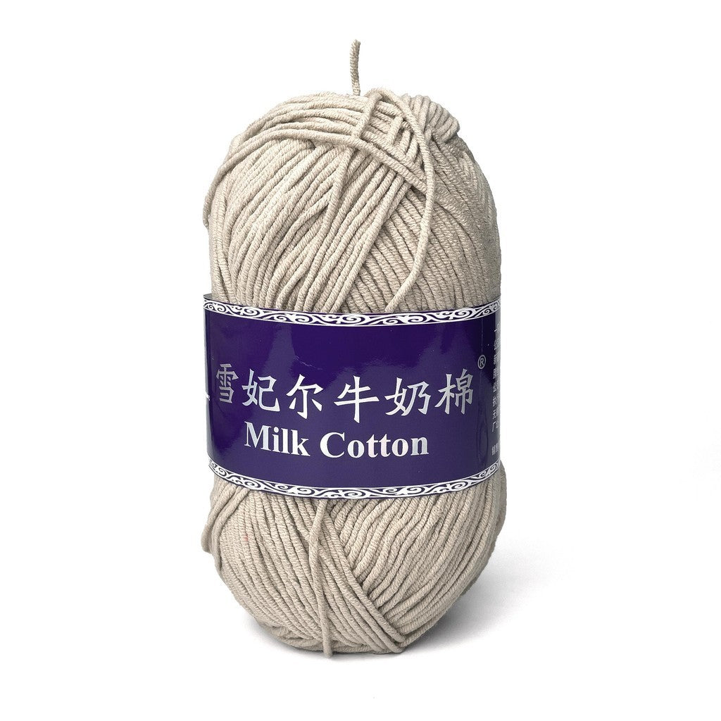 [Snow Princess Brand] 5ply Combed Milk Cotton DK Cotton-Acrylic Blend Yarn 100g - 1 of 2