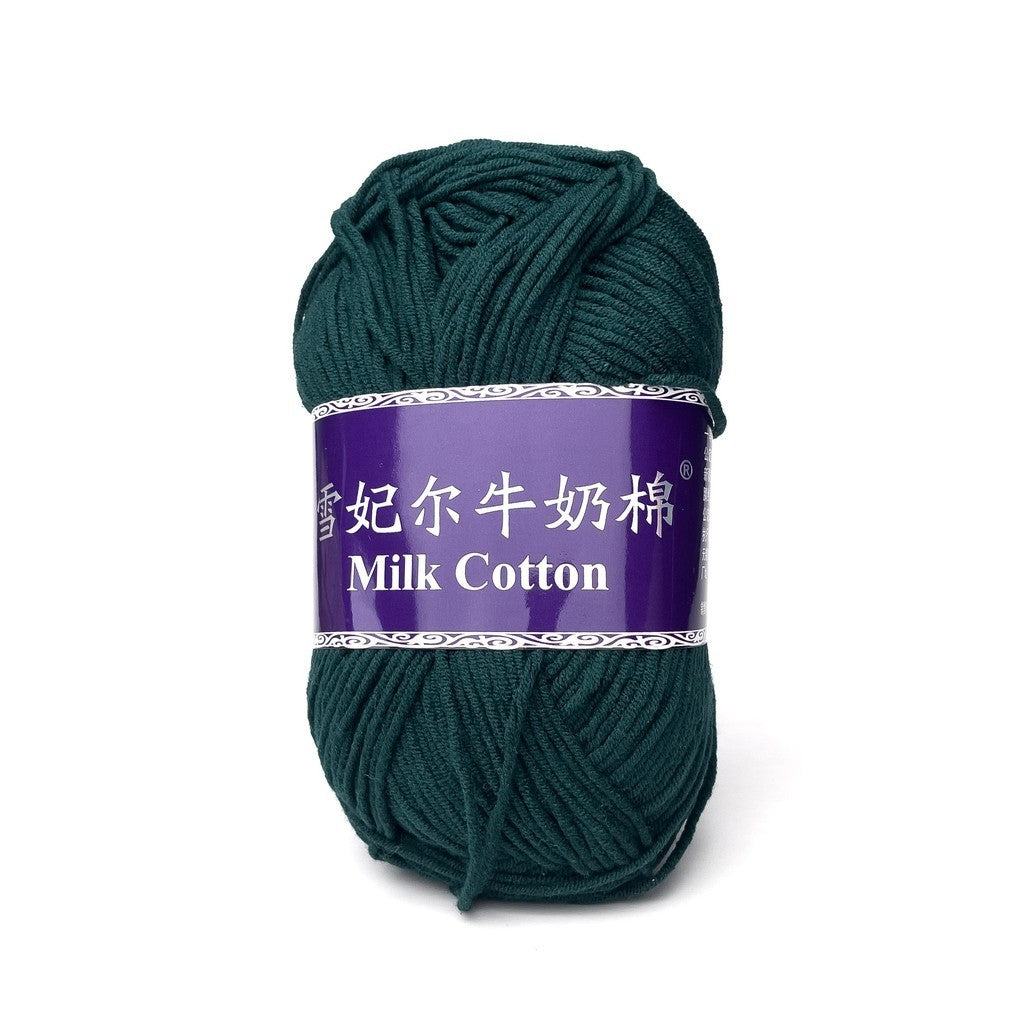 [Snow Princess Brand] 5ply Combed Milk Cotton DK Cotton-Acrylic Blend Yarn 100g - 1 of 2