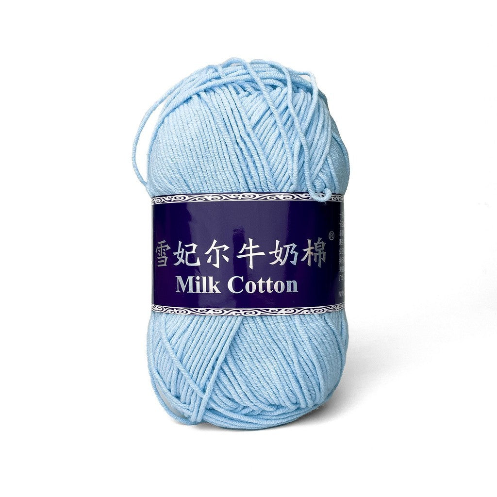 [Snow Princess Brand] 5ply Combed Milk Cotton DK Cotton-Acrylic Blend Yarn 100g - 1 of 2