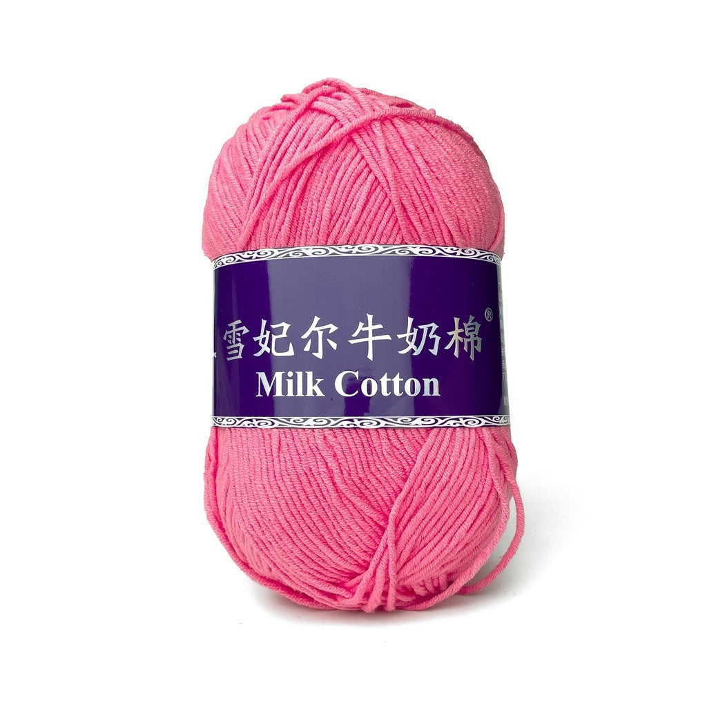 [Snow Princess Brand] 5ply Combed Milk Cotton DK Cotton-Acrylic Blend Yarn 100g - 1 of 2