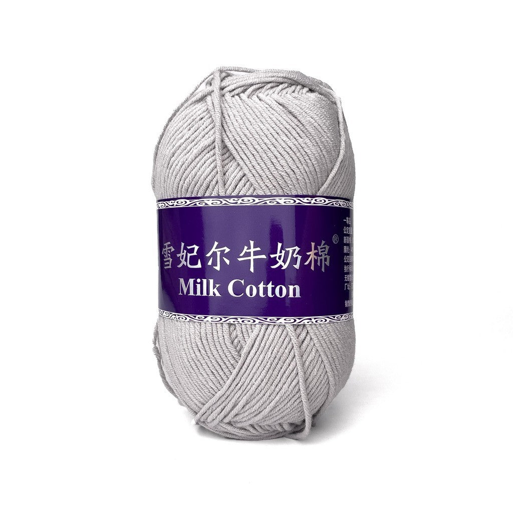 [Snow Princess Brand] 5ply Combed Milk Cotton DK Cotton-Acrylic Blend Yarn 100g - 1 of 2