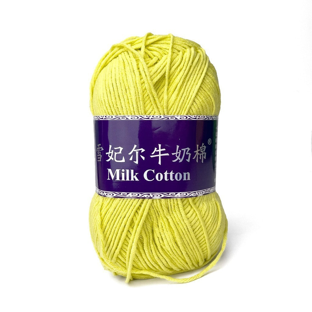 [Snow Princess Brand] 5ply Combed Milk Cotton DK Cotton-Acrylic Blend Yarn 100g - 1 of 2