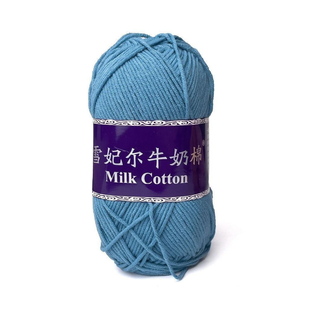 [Snow Princess Brand] 5ply Combed Milk Cotton DK Cotton-Acrylic Blend Yarn 100g - 1 of 2