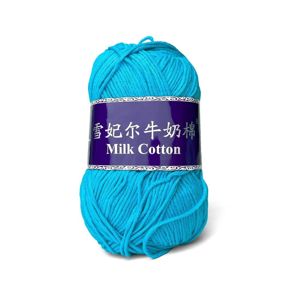 [Snow Princess Brand] 5ply Combed Milk Cotton DK Cotton-Acrylic Blend Yarn 100g - 1 of 2