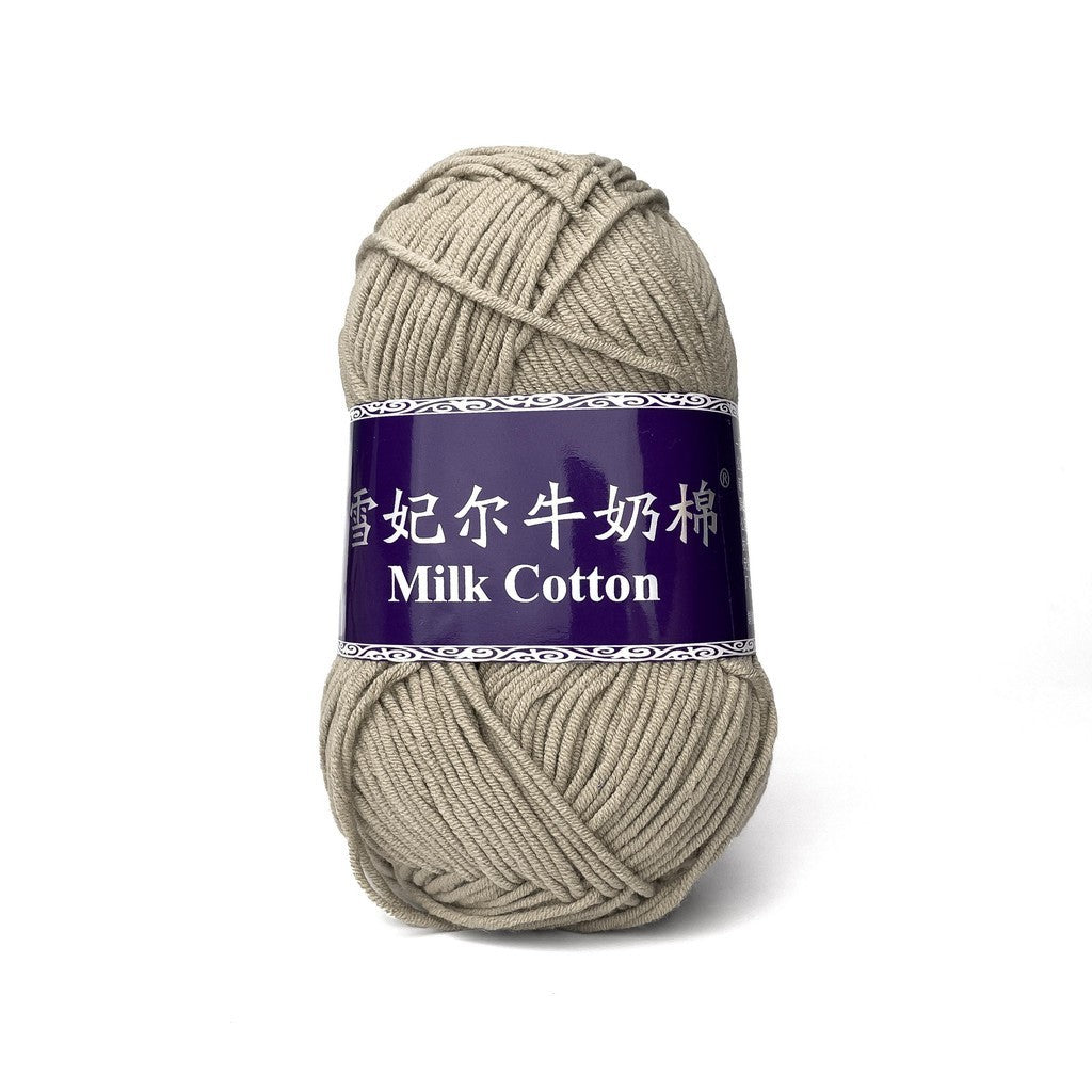 [Snow Princess Brand] 5ply Combed Milk Cotton DK Cotton-Acrylic Blend Yarn 100g - 1 of 2