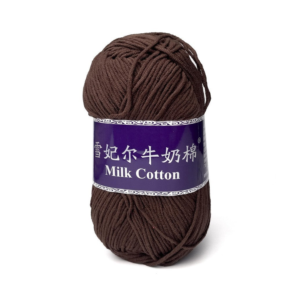 [Snow Princess Brand] 5ply Combed Milk Cotton DK Cotton-Acrylic Blend Yarn 100g - 1 of 2