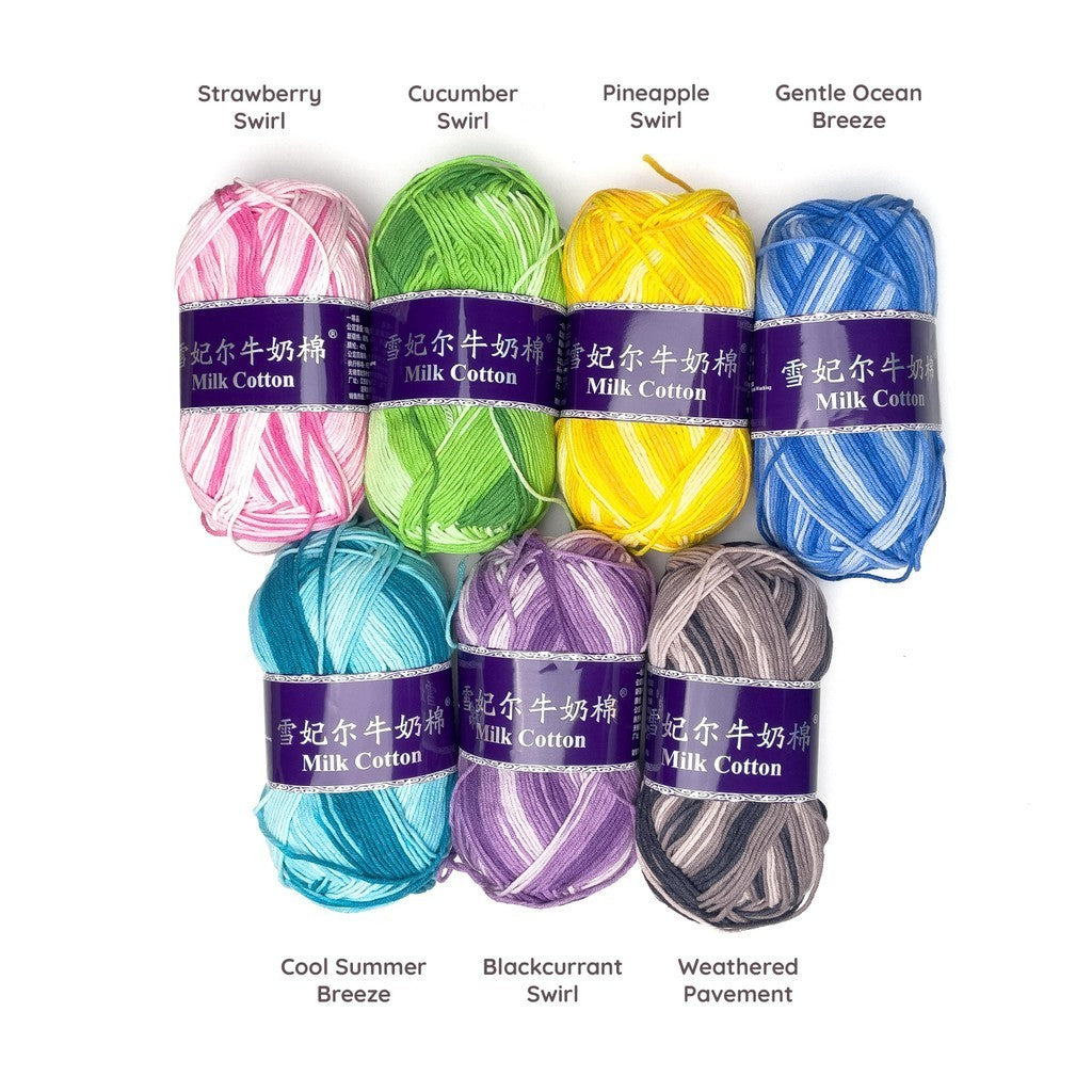 [Snow Princess Brand] 5ply Combed Milk Cotton DK Cotton-Acrylic Blend Yarn 100g - 2 of 2