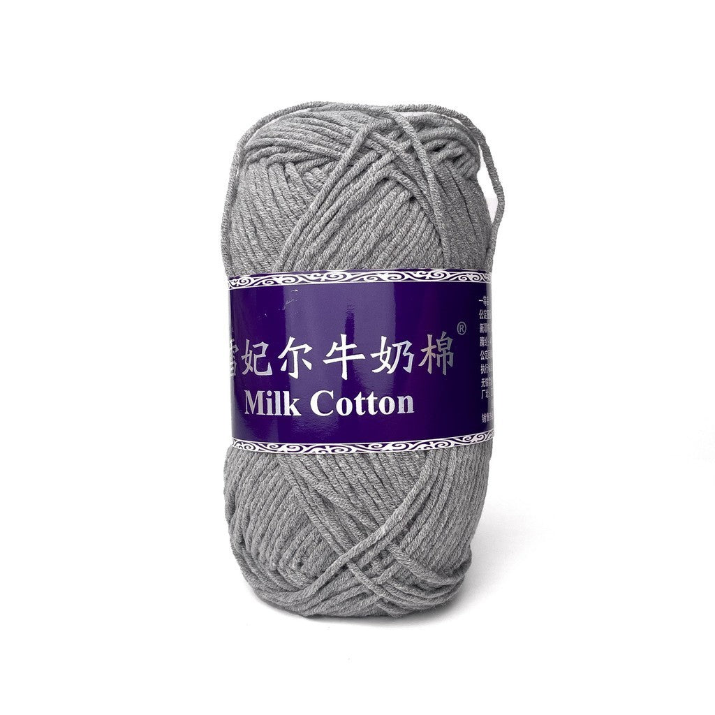 [Snow Princess Brand] 5ply Combed Milk Cotton DK Cotton-Acrylic Blend Yarn 100g - 1 of 2