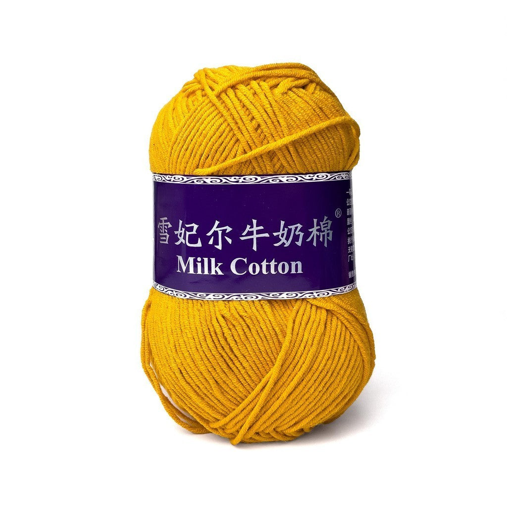 [Snow Princess Brand] 5ply Combed Milk Cotton DK Cotton-Acrylic Blend Yarn 100g - 1 of 2