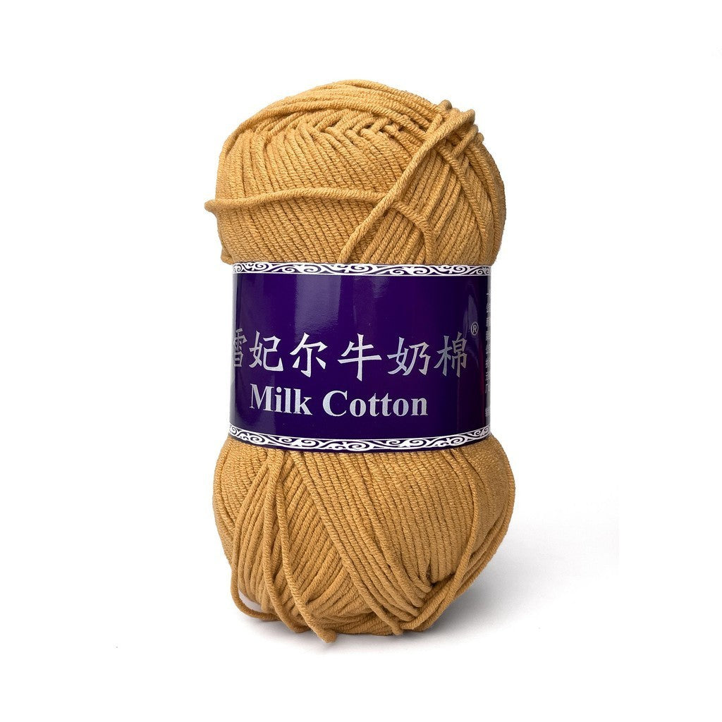 [Snow Princess Brand] 5ply Combed Milk Cotton DK Cotton-Acrylic Blend Yarn 100g - 1 of 2