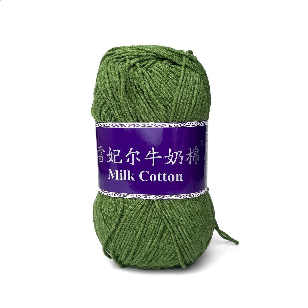 [Snow Princess Brand] 5ply Combed Milk Cotton DK Cotton-Acrylic Blend Yarn 100g - 1 of 2