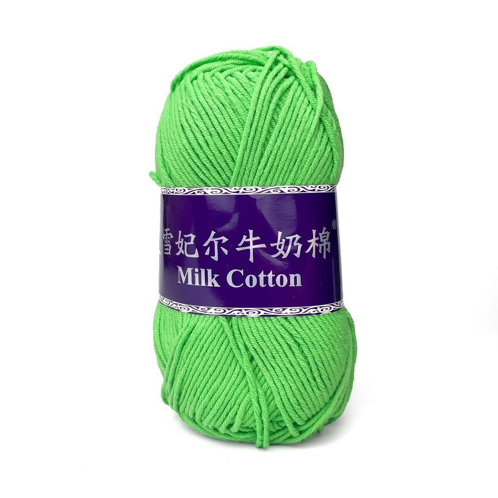 [Snow Princess Brand] 5ply Combed Milk Cotton DK Cotton-Acrylic Blend Yarn 100g - 1 of 2