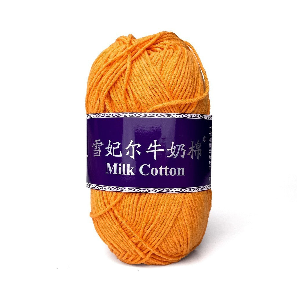 [Snow Princess Brand] 5ply Combed Milk Cotton DK Cotton-Acrylic Blend Yarn 100g - 1 of 2