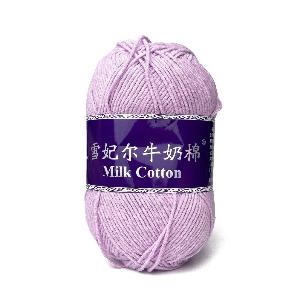 [Snow Princess Brand] 5ply Combed Milk Cotton DK Cotton-Acrylic Blend Yarn 100g - 1 of 2