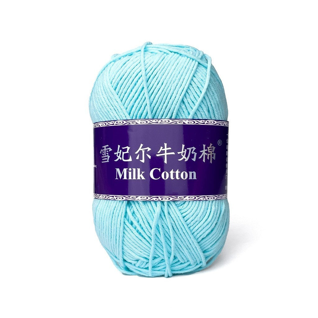 [Snow Princess Brand] 5ply Combed Milk Cotton DK Cotton-Acrylic Blend Yarn 100g - 1 of 2