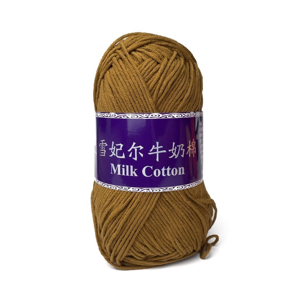 [Snow Princess Brand] 5ply Combed Milk Cotton DK Cotton-Acrylic Blend Yarn 100g - 1 of 2