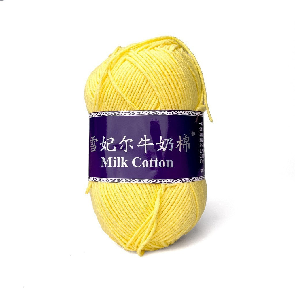 [Snow Princess Brand] 5ply Combed Milk Cotton DK Cotton-Acrylic Blend Yarn 100g - 1 of 2