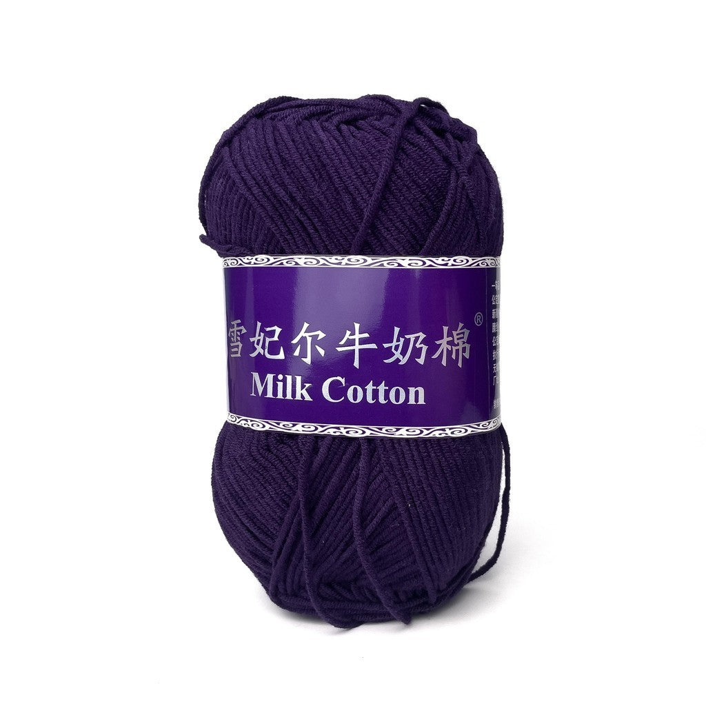 [Snow Princess Brand] 5ply Combed Milk Cotton DK Cotton-Acrylic Blend Yarn 100g - 1 of 2