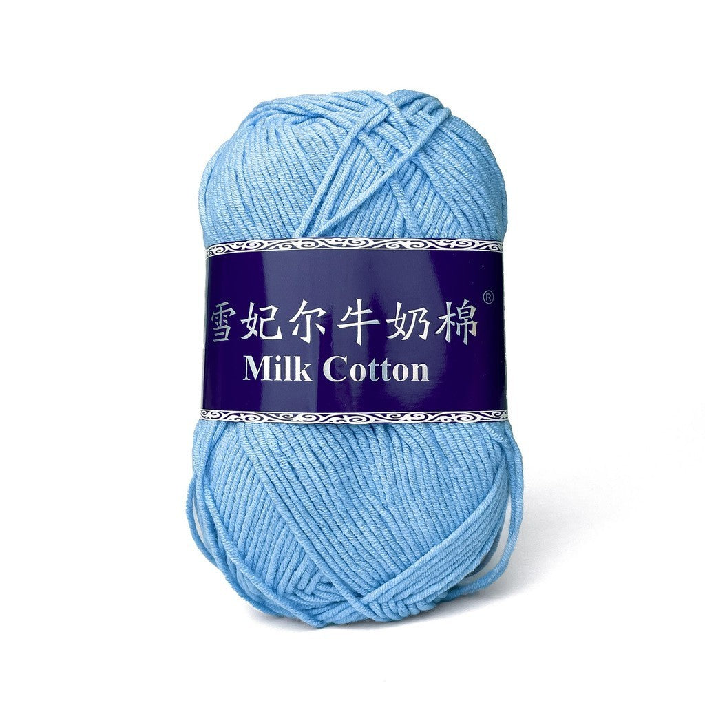 [Snow Princess Brand] 5ply Combed Milk Cotton DK Cotton-Acrylic Blend Yarn 100g - 1 of 2