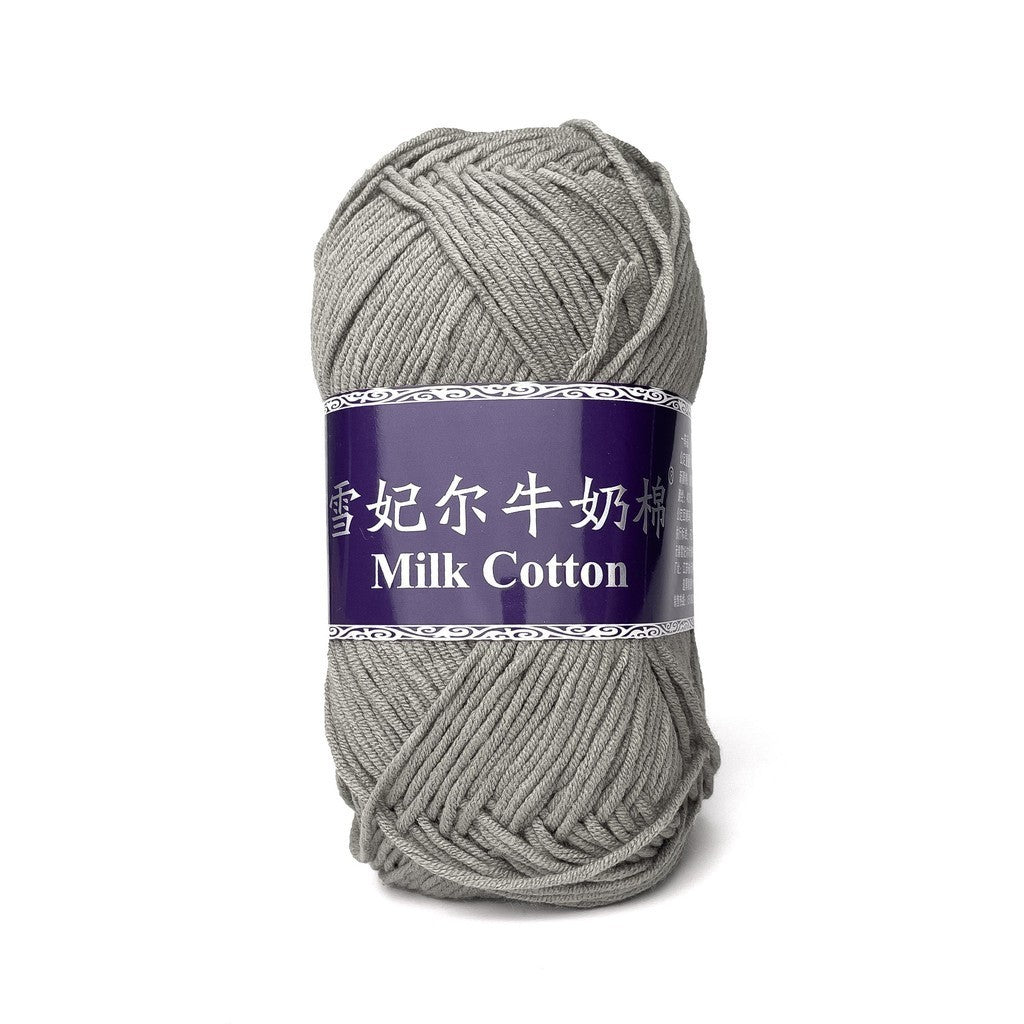 [Snow Princess Brand] 5ply Combed Milk Cotton DK Cotton-Acrylic Blend Yarn 100g - 1 of 2