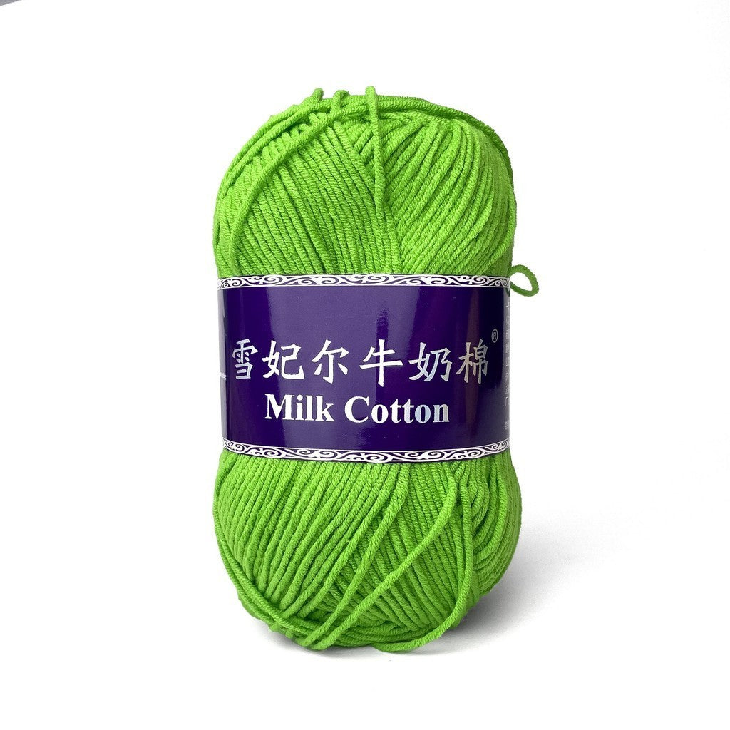 [Snow Princess Brand] 5ply Combed Milk Cotton DK Cotton-Acrylic Blend Yarn 100g - 1 of 2