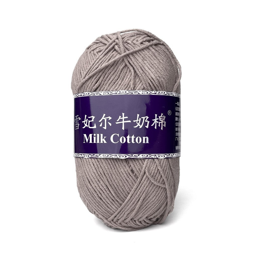 [Snow Princess Brand] 5ply Combed Milk Cotton DK Cotton-Acrylic Blend Yarn 100g - 1 of 2