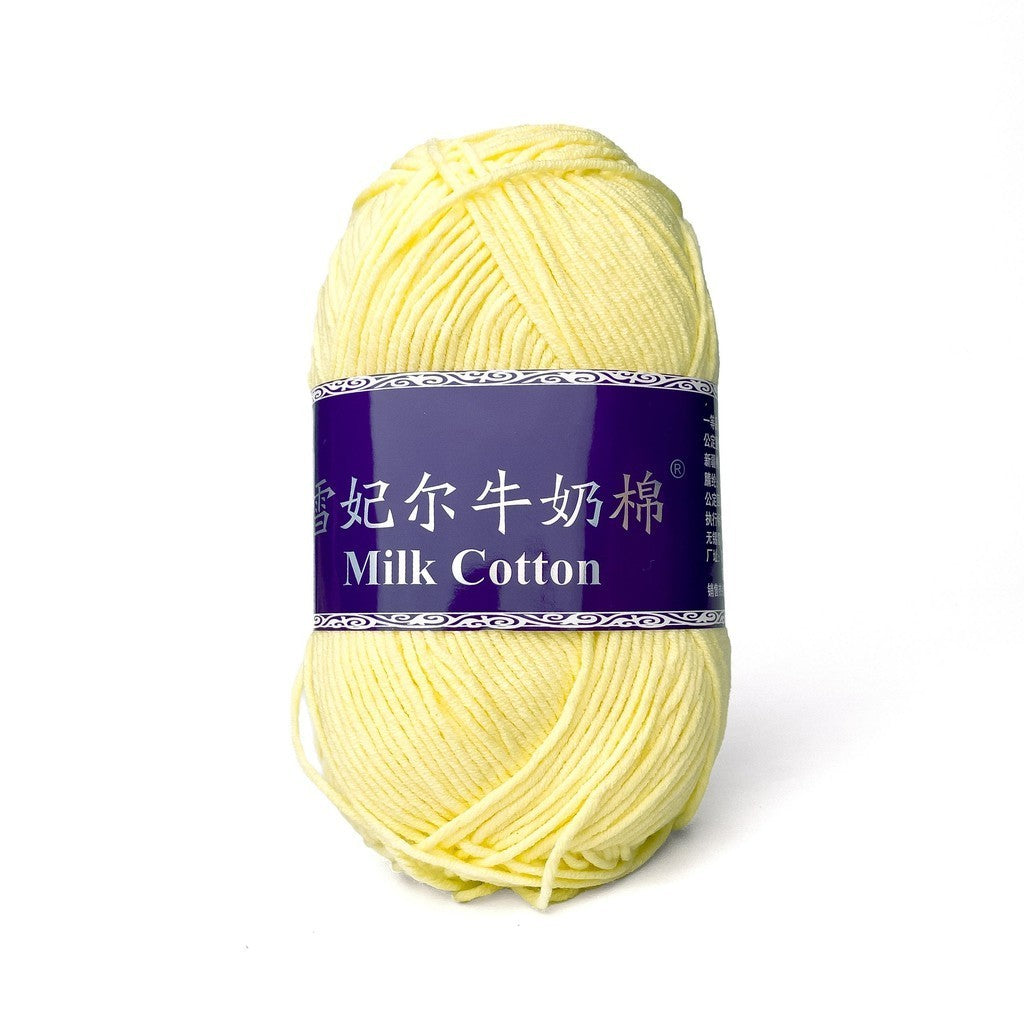 [Snow Princess Brand] 5ply Combed Milk Cotton DK Cotton-Acrylic Blend Yarn 100g - 1 of 2