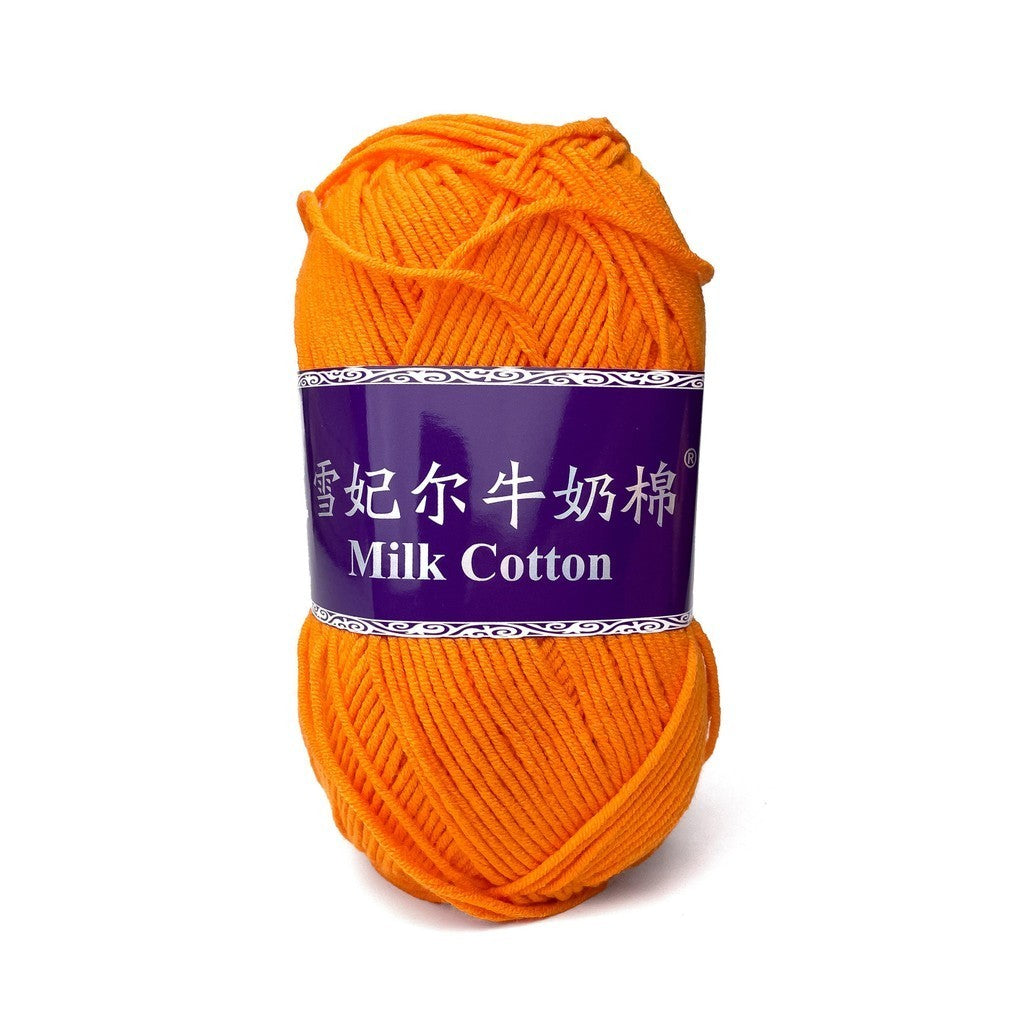 [Snow Princess Brand] 5ply Combed Milk Cotton DK Cotton-Acrylic Blend Yarn 100g - 1 of 2