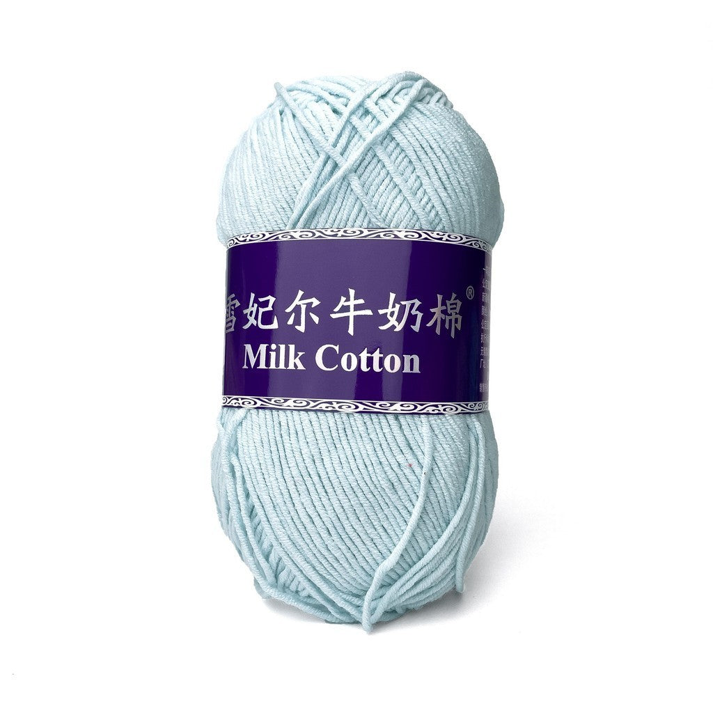 [Snow Princess Brand] 5ply Combed Milk Cotton DK Cotton-Acrylic Blend Yarn 100g - 1 of 2