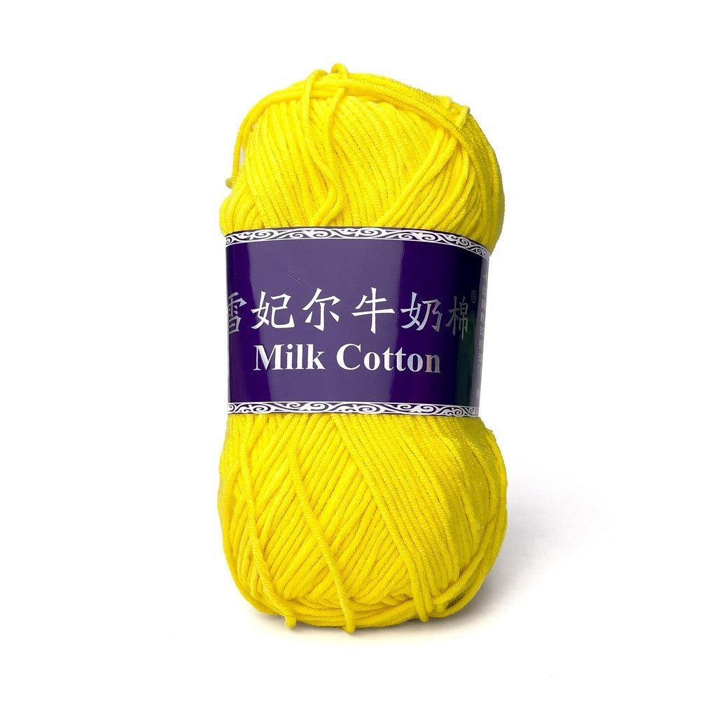 [Snow Princess Brand] 5ply Combed Milk Cotton DK Cotton-Acrylic Blend Yarn 100g - 1 of 2