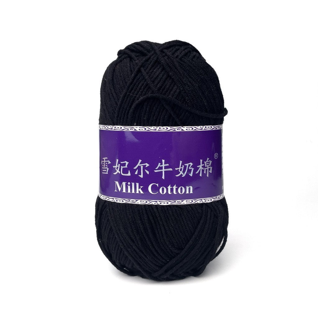 [Snow Princess Brand] 5ply Combed Milk Cotton DK Cotton-Acrylic Blend Yarn 100g - 1 of 2