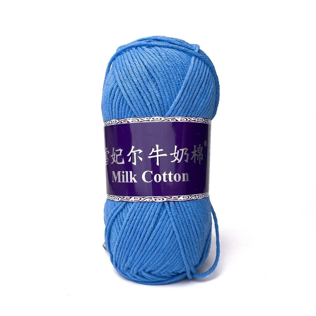 [Snow Princess Brand] 5ply Combed Milk Cotton DK Cotton-Acrylic Blend Yarn 100g - 1 of 2