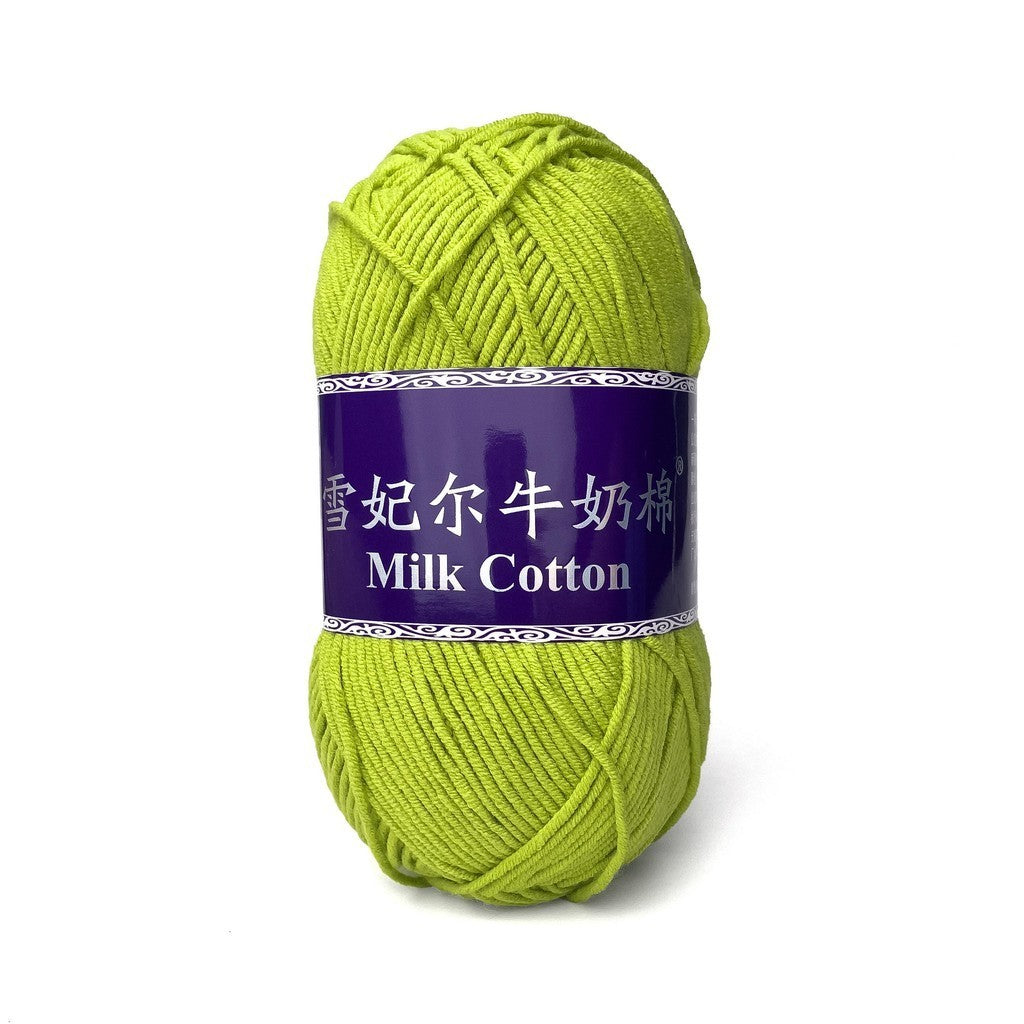 [Snow Princess Brand] 5ply Combed Milk Cotton DK Cotton-Acrylic Blend Yarn 100g - 1 of 2