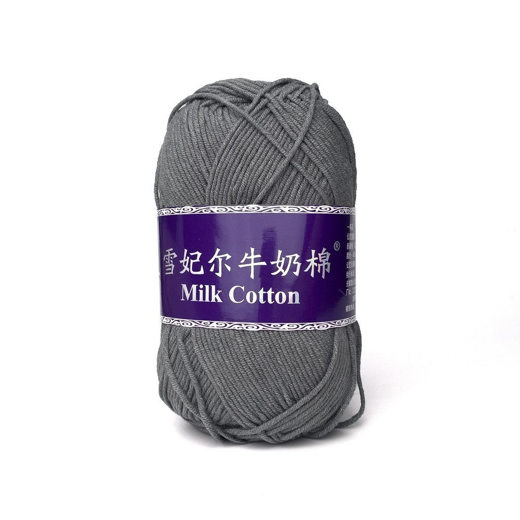 [Snow Princess Brand] 5ply Combed Milk Cotton DK Cotton-Acrylic Blend Yarn 100g - 1 of 2