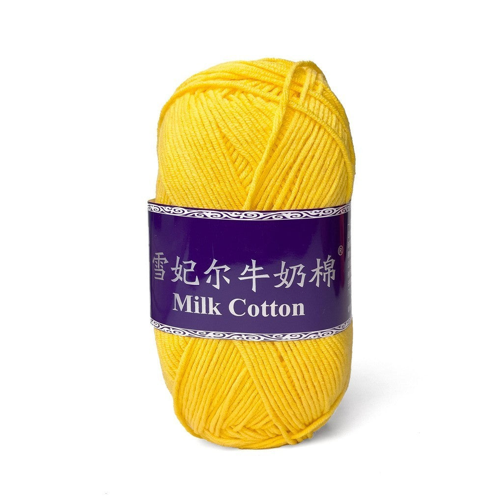 [Snow Princess Brand] 5ply Combed Milk Cotton DK Cotton-Acrylic Blend Yarn 100g - 1 of 2